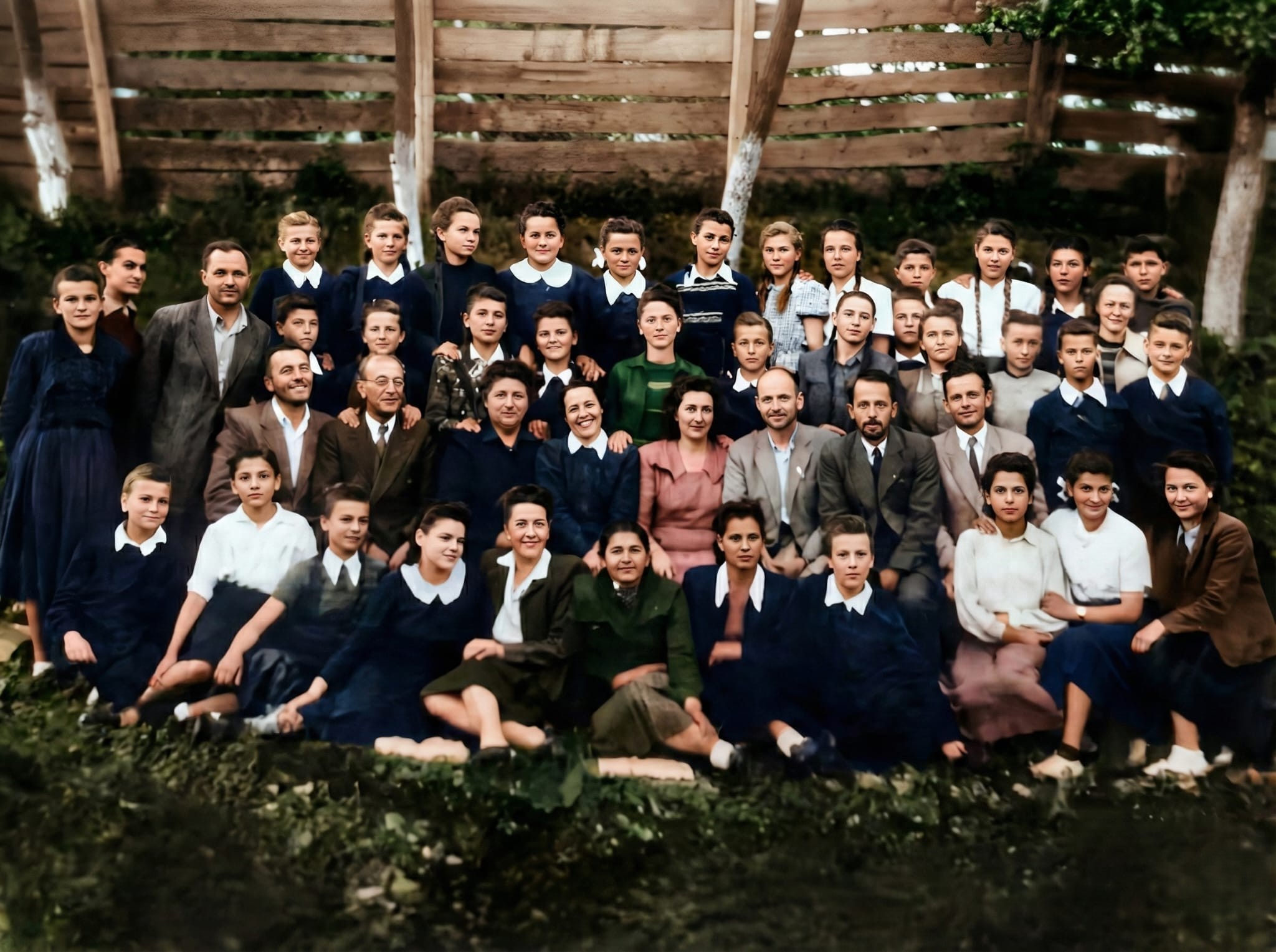 Elevi ai Școlii Pedagogice de Fete, 1952
