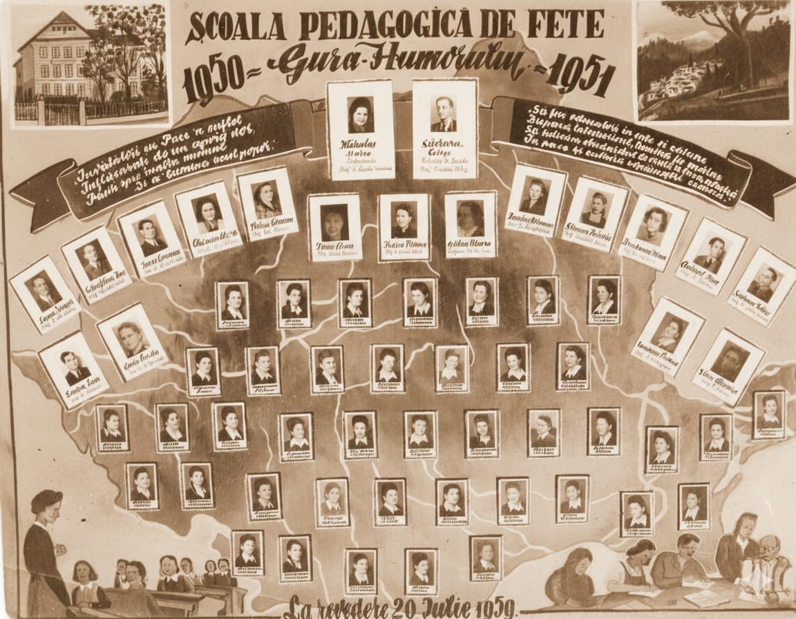 Școala Pedagogică de Fete, promoția 1950-1951